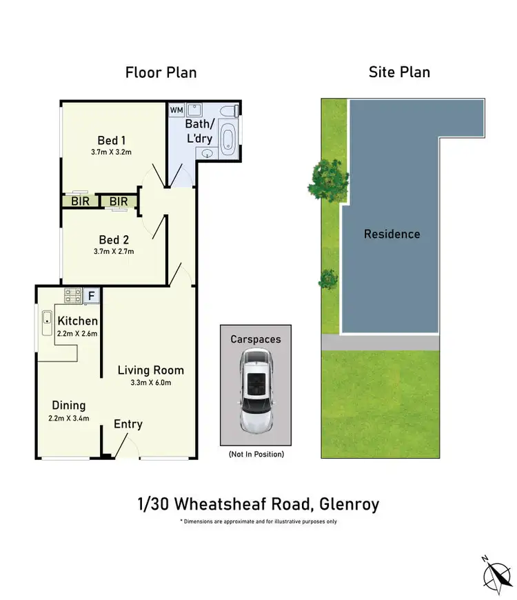 Floorplan of Homely unit listing, 1/30 Wheatsheaf Road, Glenroy VIC 3046