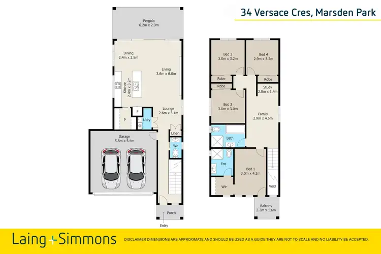 Floorplan of Homely house listing, 34 Versace Crescent, Marsden Park NSW 2765