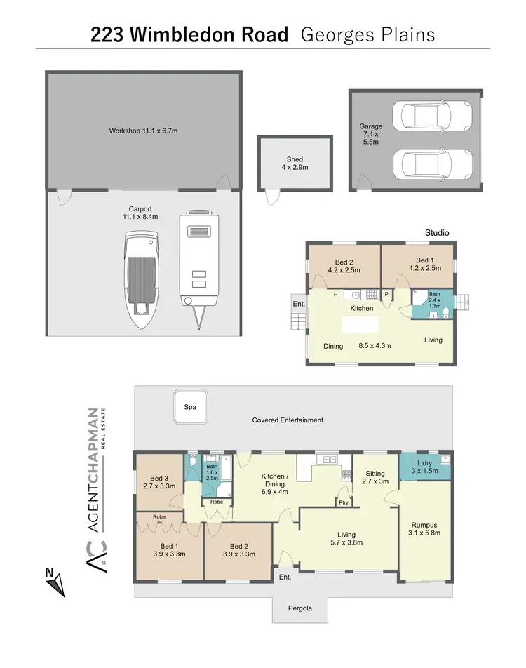 Floorplan of Homely house listing, 223 Wimbledon Road, Georges Plains NSW 2795
