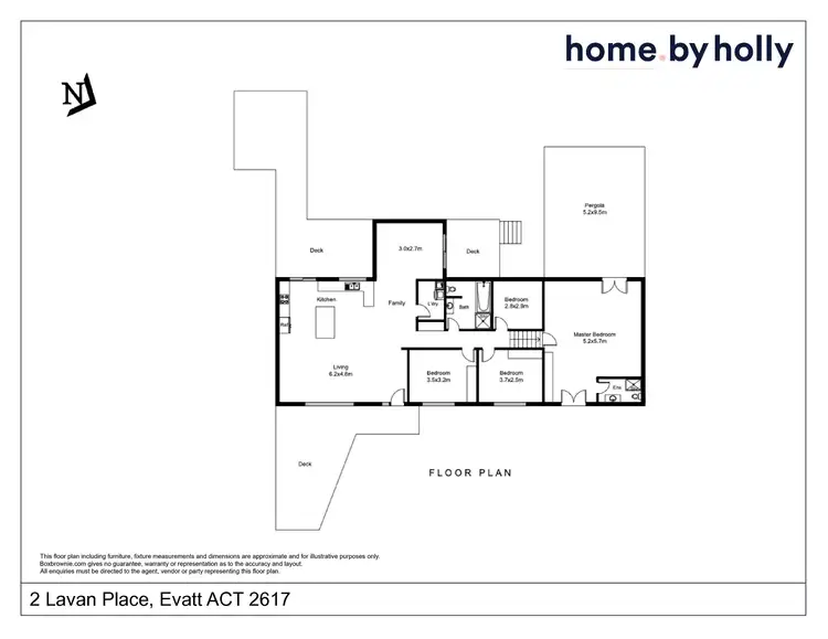 Floorplan of Homely house listing, 2 Lavan Place, Evatt ACT 2617
