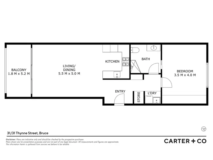 Floorplan of Homely apartment listing, 31/31 Thynne Street, Bruce ACT 2617