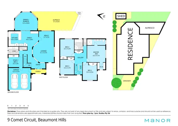 Floorplan of Homely house listing, 9 Comet Circuit, Beaumont Hills NSW 2155