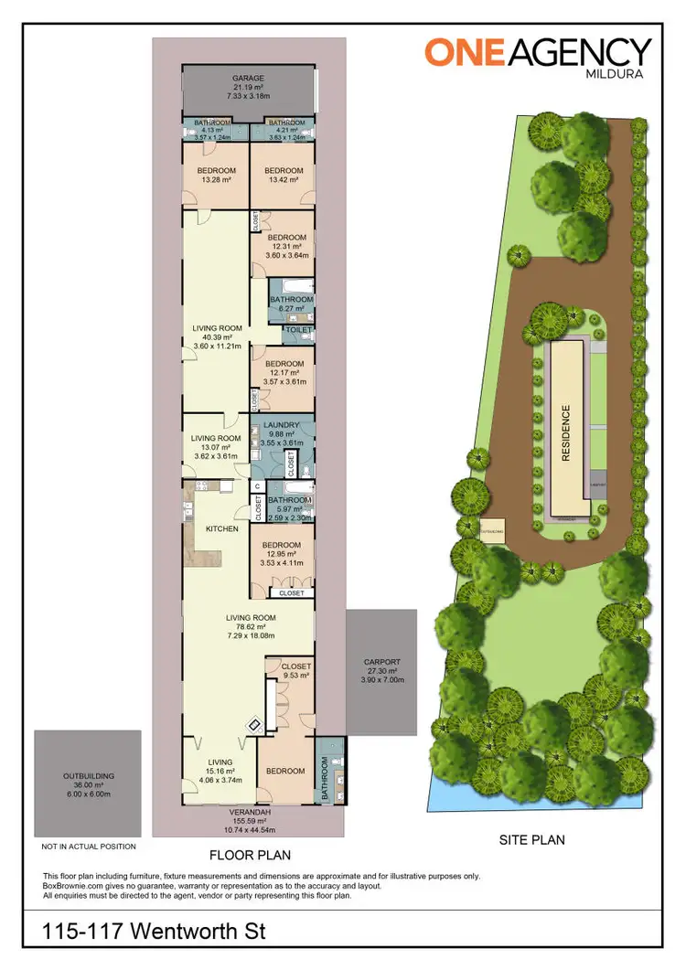 Floorplan of Homely house listing, 115 - 117 Wentworth Street, Wentworth NSW 2648