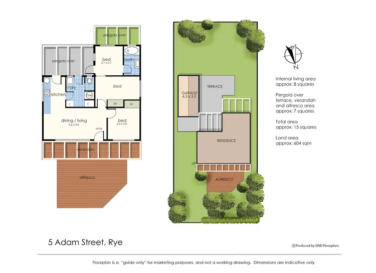 Floorplan of Homely house listing, 5 Adam Street, Rye VIC 3941