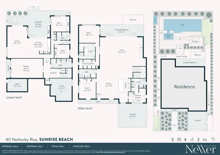Floorplan of Homely house listing, 40 Netherby Rise, Sunrise Beach QLD 4567