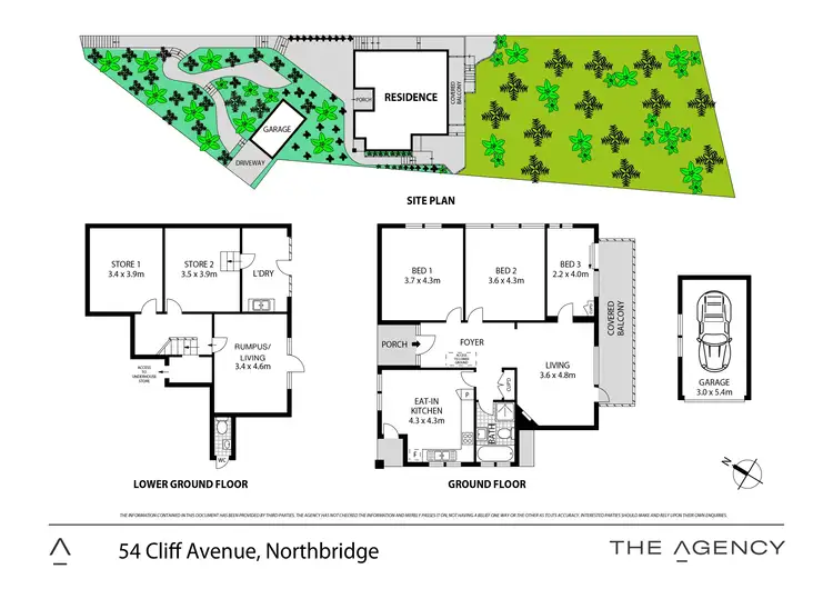 Floorplan of Homely house listing, 54 Cliff Avenue, Northbridge NSW 2063
