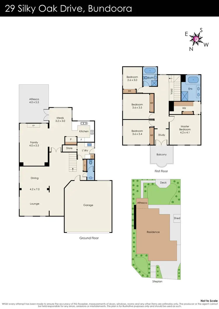 Floorplan of Homely house listing, 29 Silky Oak Drive, Bundoora VIC 3083