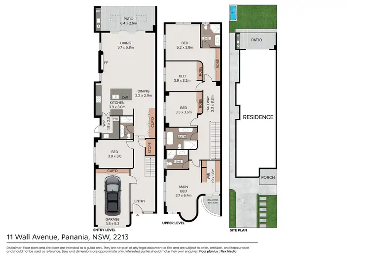Floorplan of Homely semi-detached listing, 11 Wall Avenue, Panania NSW 2213