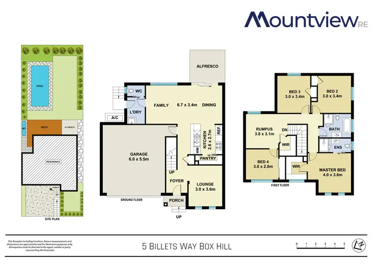 Floorplan of Homely house listing, 5 Billets Way, Box Hill NSW 2765