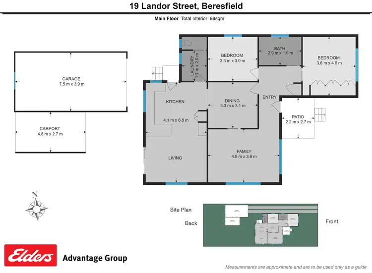 Floorplan of Homely house listing, 19 Landor Street, Beresfield NSW 2322