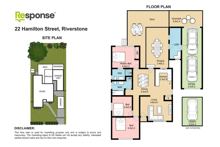 Floorplan of Homely house listing, 22 Hamilton Street, Riverstone NSW 2765