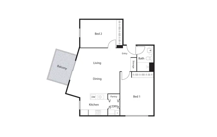 Floorplan of Homely unit listing, 45/121 Easty Street, Phillip ACT 2606