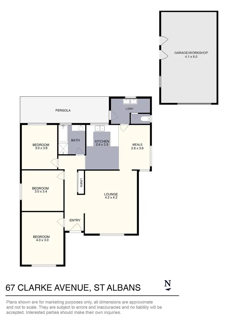 Floorplan of Homely house listing, 67 Clarke Avenue, St Albans VIC 3021