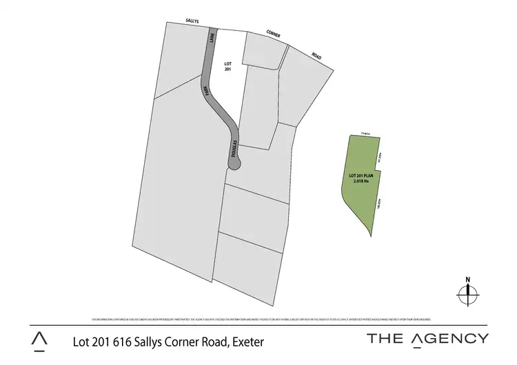 Floorplan of Homely land listing, LOT 201, 616 Sallys Corner Road, Exeter NSW 2579