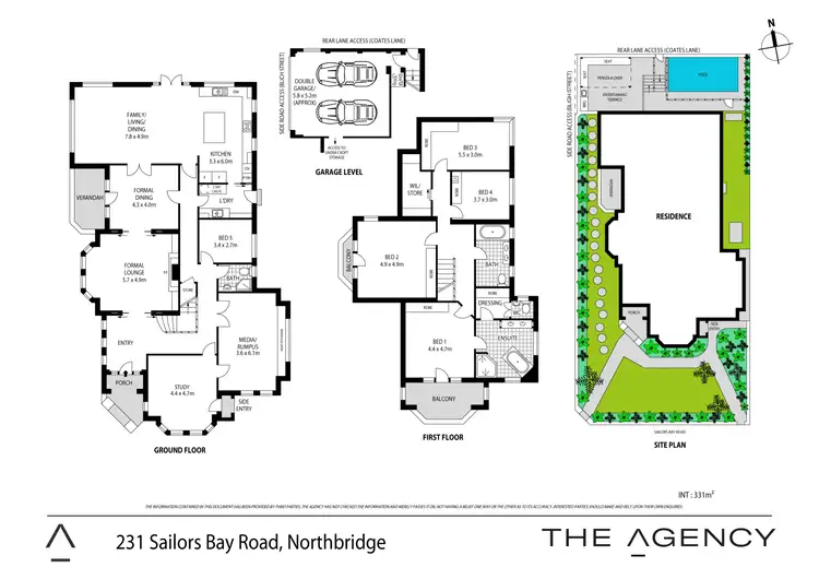 Floorplan of Homely house listing, 231 Sailors Bay Road, Northbridge NSW 2063