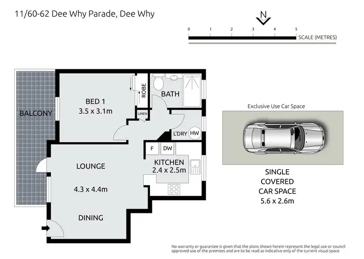 Floorplan of Homely apartment listing, 11/60-62 Dee Why Parade, Dee Why NSW 2099