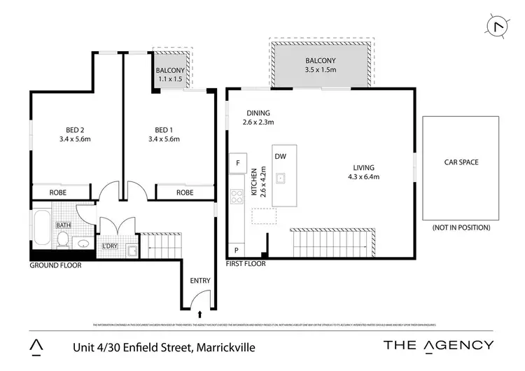 Floorplan of Homely apartment listing, 4/30 Enfield Street, Marrickville NSW 2204