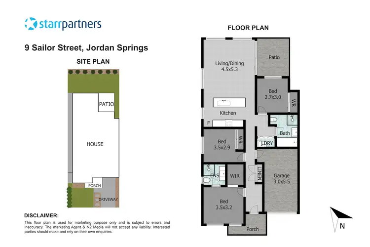 Floorplan of Homely house listing, 9 Sailor Street, Jordan Springs NSW 2747