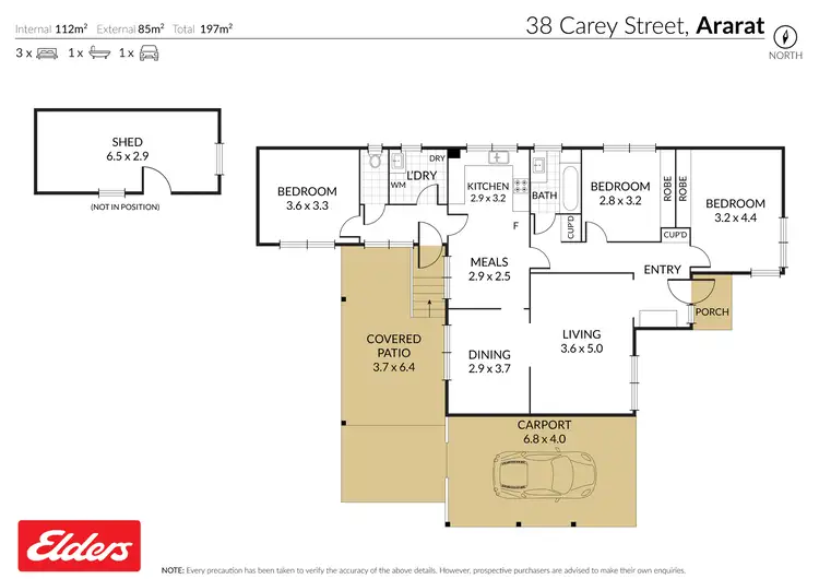 Floorplan of Homely house listing, 38 Carey Street, Ararat VIC 3377