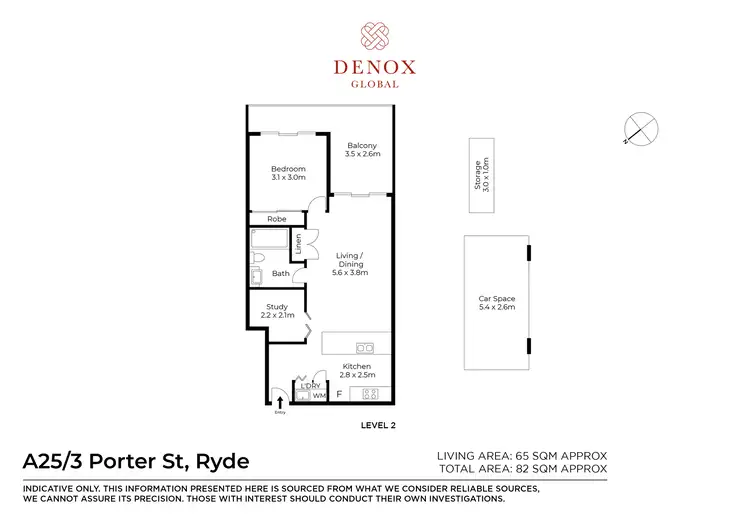 Floorplan of Homely apartment listing, A25/3-5 Porter Street, Ryde NSW 2112