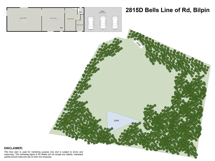 Floorplan of Homely rural property listing, 2815D Bells Line Of Road, Bilpin NSW 2758