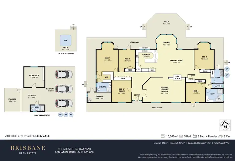 Floorplan of Homely rural property listing, 240 Old Farm Road, Pullenvale QLD 4069