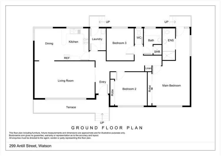 Floorplan of Homely house listing, 299 Antill Street, Watson ACT 2602