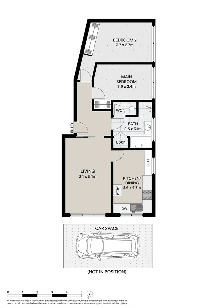 Floorplan of Homely apartment listing, 2/24 Park Street, St Kilda West VIC 3182