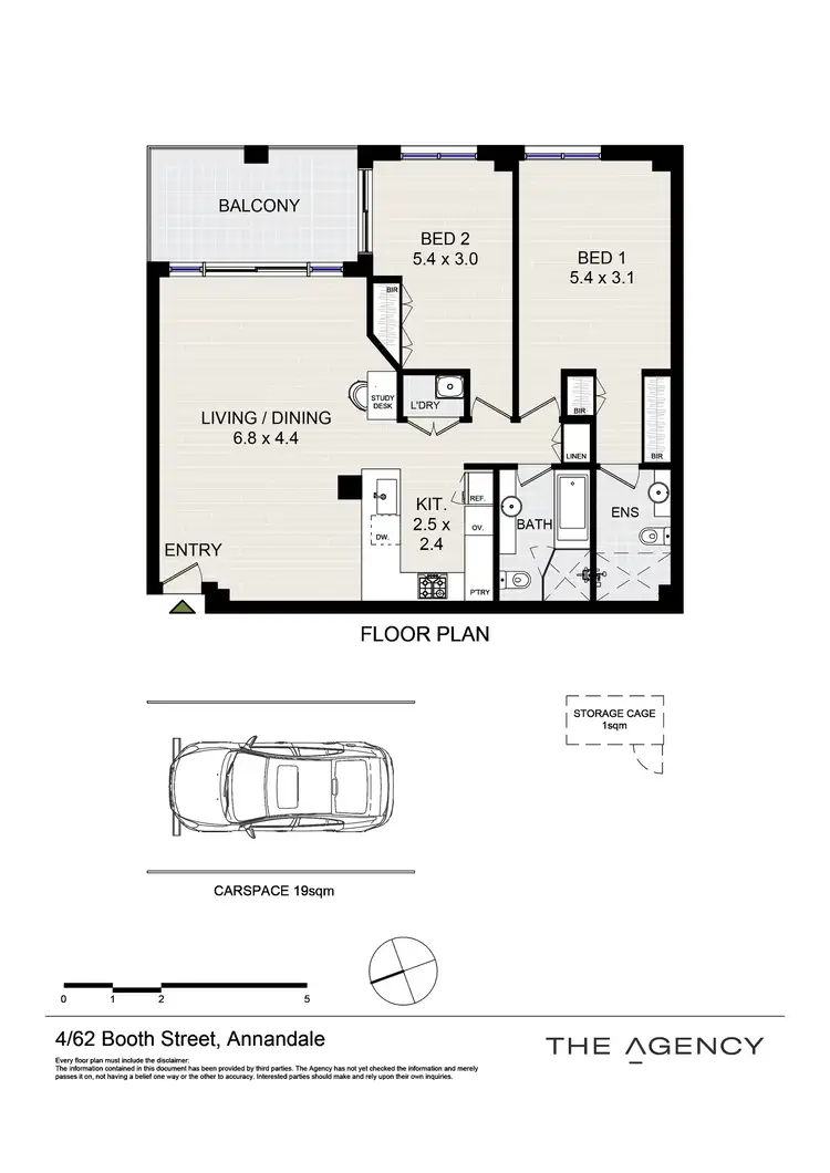 Floorplan of Homely unit listing, 4/62 Booth Street, Annandale NSW 2038