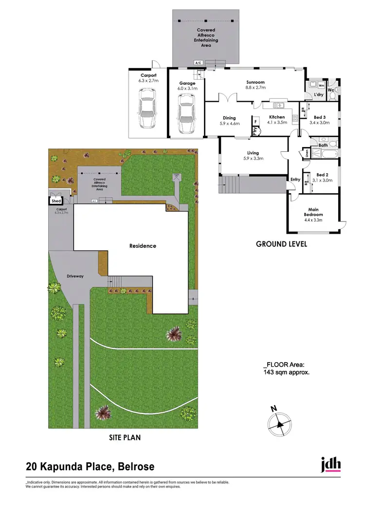 Floorplan of Homely house listing, 20 Kapunda Place, Belrose NSW 2085