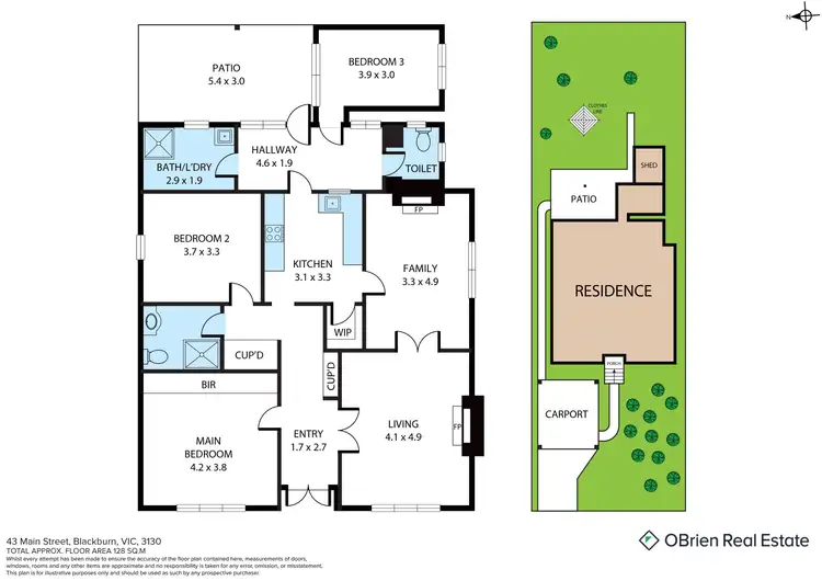 Floorplan of Homely house listing, 43 Main Street, Blackburn VIC 3130
