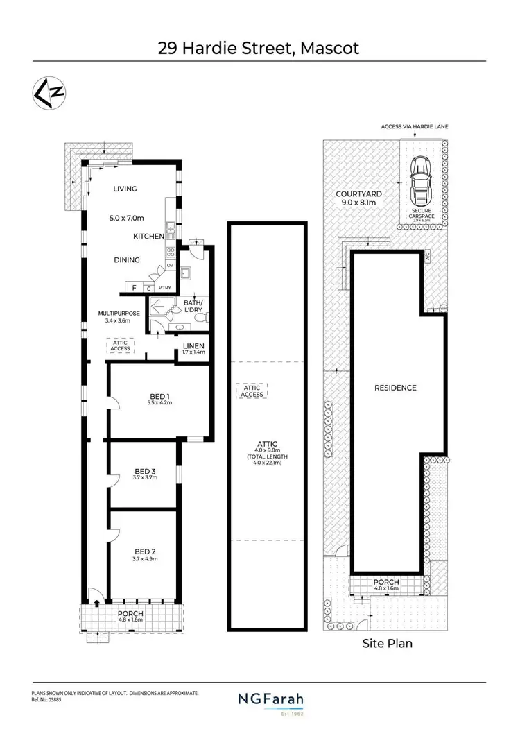 Floorplan of Homely house listing, 29 Hardie Street, Mascot NSW 2020
