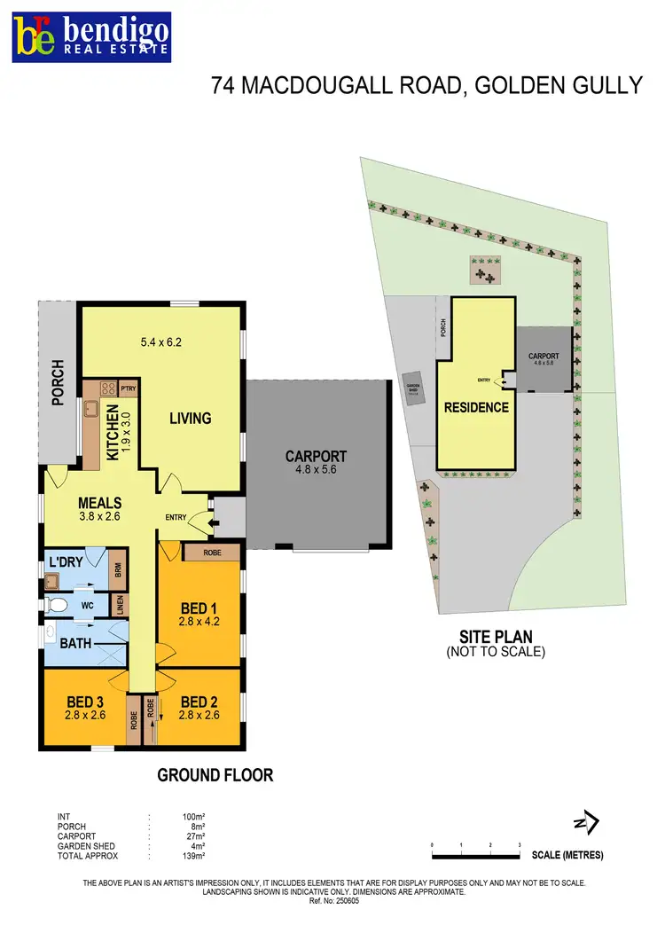 Floorplan of Homely house listing, 74 MacDougall Road, Golden Gully VIC 3555