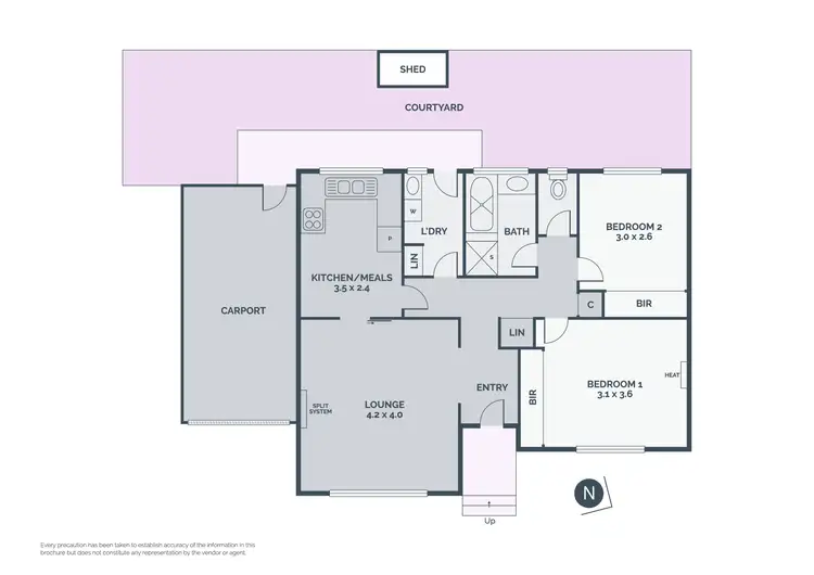 Floorplan of Homely unit listing, 6/1 Rochdale Square, Lalor VIC 3075