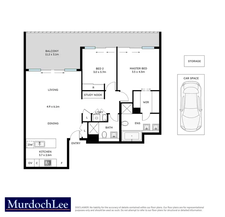 Floorplan of Homely apartment listing, 56/38 Solent Circuit, Norwest NSW 2153
