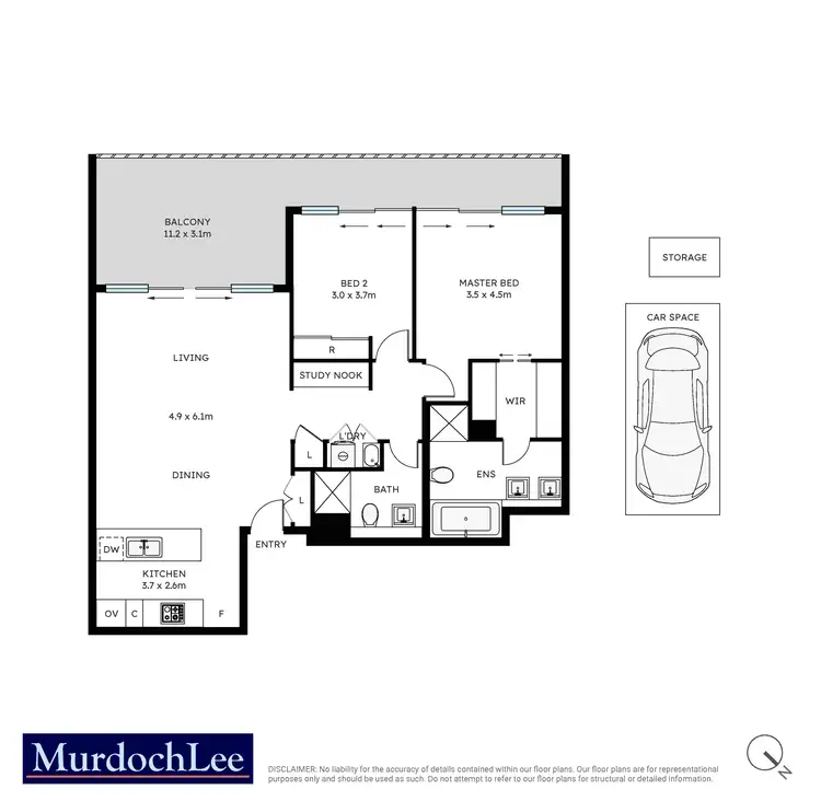 Floorplan of Homely apartment listing, 56/38 Solent Circuit, Norwest NSW 2153
