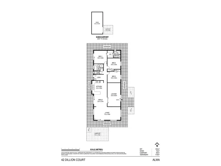 Floorplan of Homely house listing, 42 Dillion Court, Alma VIC 3465