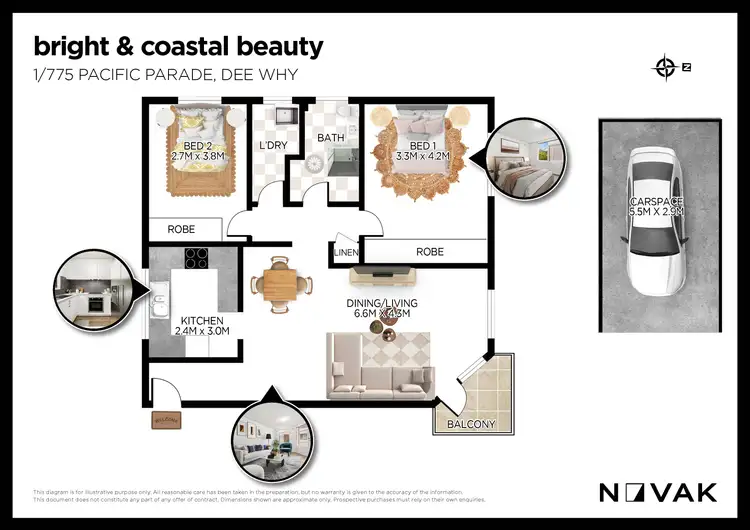 Floorplan of Homely apartment listing, 1/775 Pittwater Road, Dee Why NSW 2099
