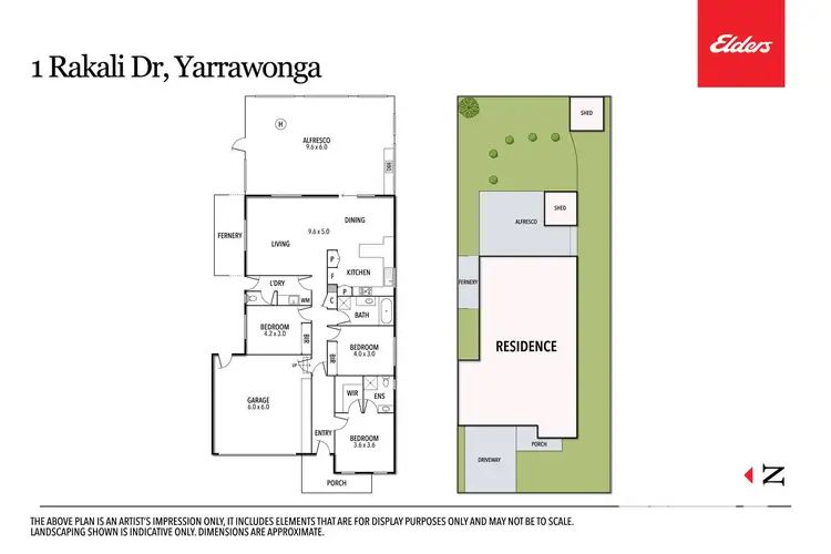 Floorplan of Homely house listing, 1 Rakali Drive, Yarrawonga VIC 3730