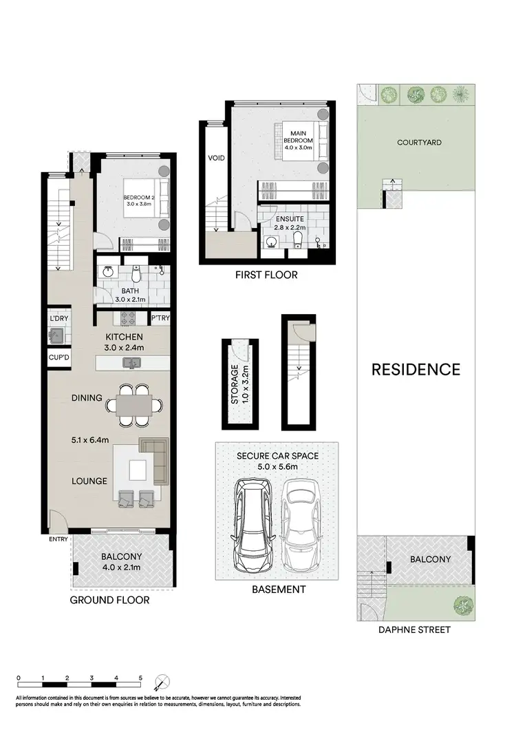 Floorplan of Homely townhouse listing, 11/15 Daphne Street, Botany NSW 2019