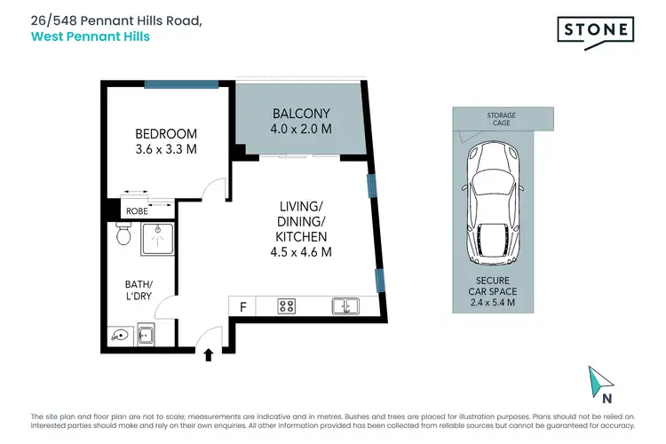 Floorplan of Homely apartment listing, 26/548 Pennant Hills Road, West Pennant Hills NSW 2125
