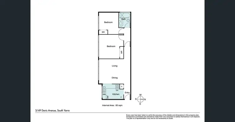 Floorplan of Homely apartment listing, 3/49 Davis Avenue, South Yarra VIC 3141