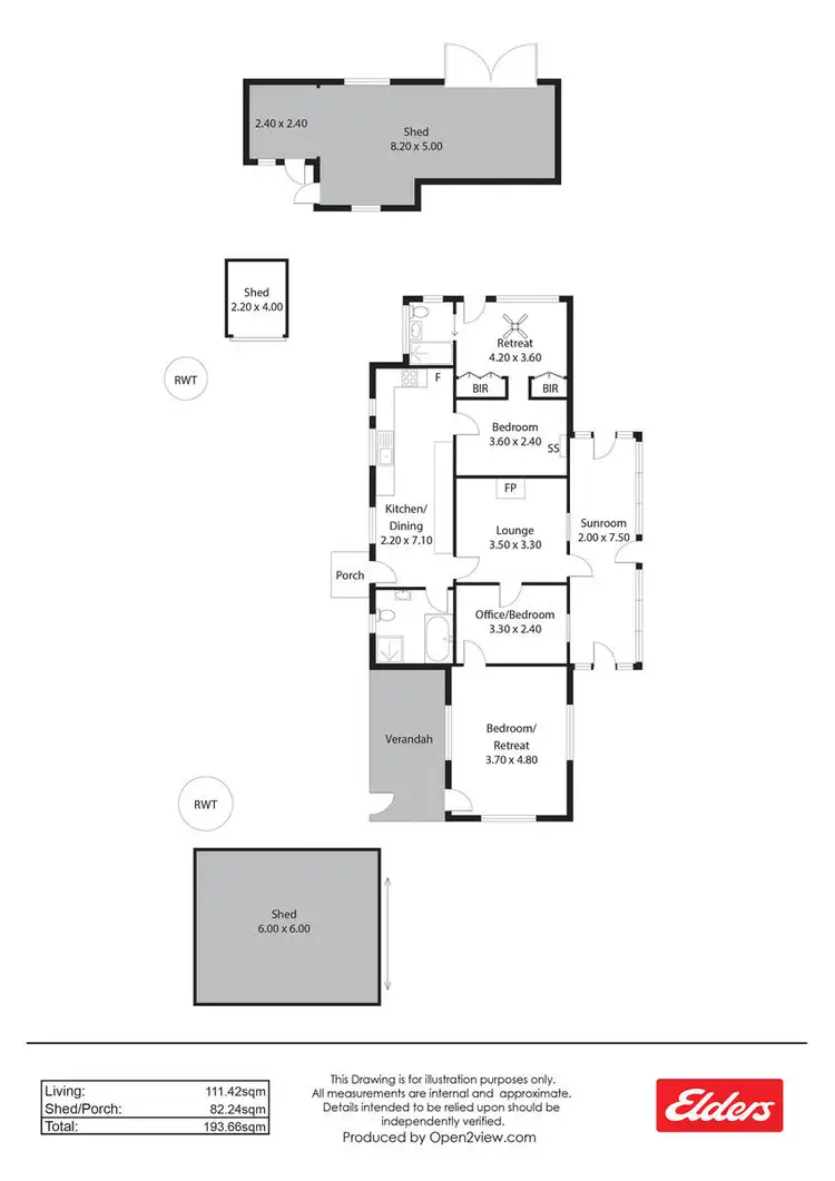 Floorplan of Homely house listing, 12 Tregony Street, Burra SA 5417