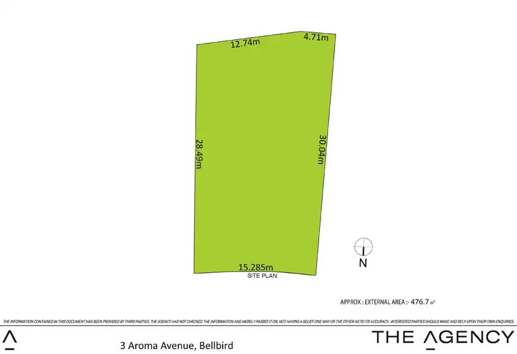 Floorplan of Homely land listing, 3 Aroma Avenue, Bellbird NSW 2325