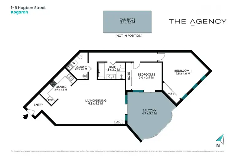 Floorplan of Homely apartment listing, 8/1-5 Hogben Street, Kogarah NSW 2217