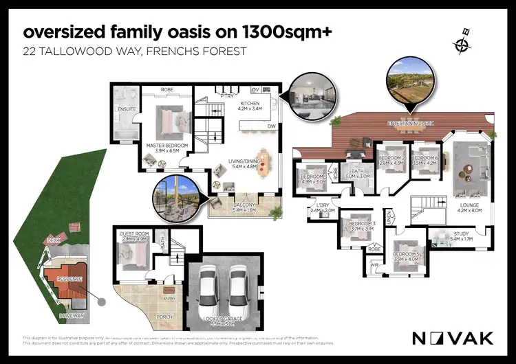 Floorplan of Homely house listing, 22 Tallowood Way, Frenchs Forest NSW 2086