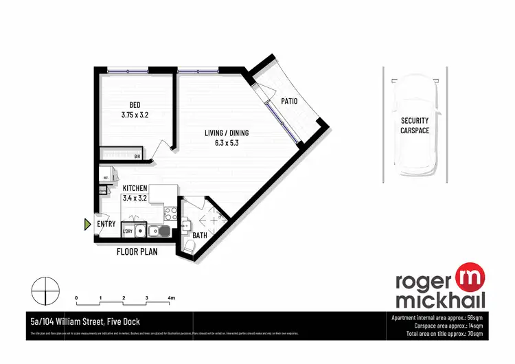 Floorplan of Homely apartment listing, 5A/104 William Street, Five Dock NSW 2046