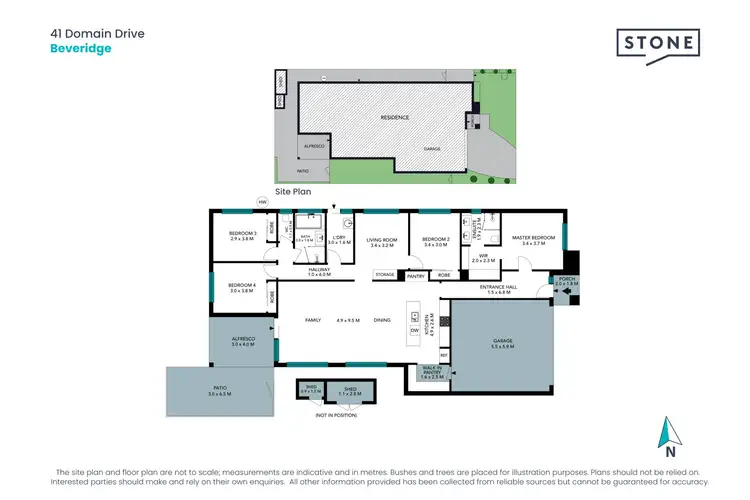Floorplan of Homely house listing, 41 Domain Drive, Beveridge VIC 3753