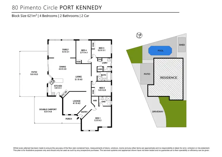 Floorplan of Homely house listing, 80 Pimento Circle, Port Kennedy WA 6172