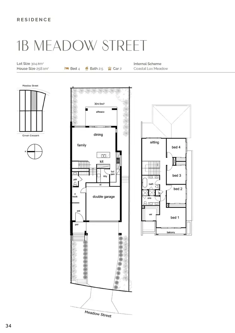 Floorplan of Homely semi-detached listing, 1B Meadow Street, Corrimal NSW 2518